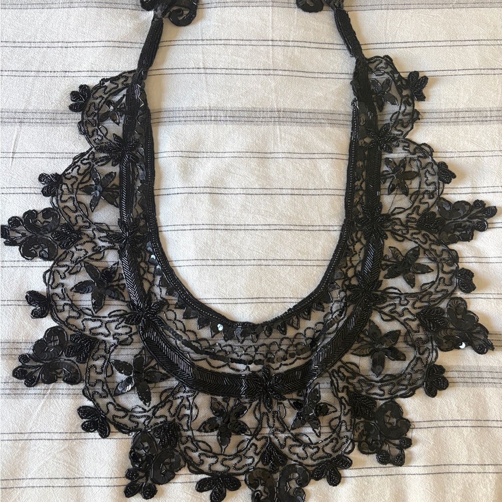 Black Lace Vintage Necklace